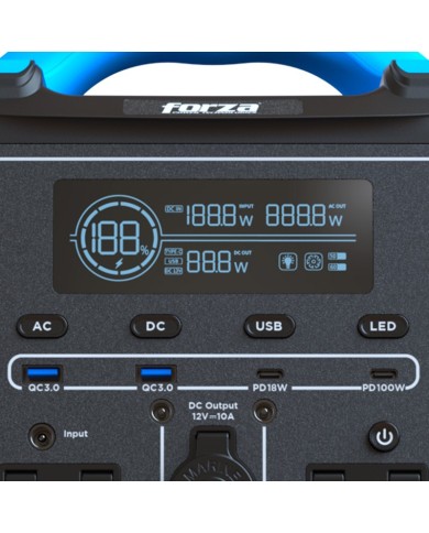 Generador Eléctrico Portátil Forza FPP-T702-I 700W 220V 9 salidas