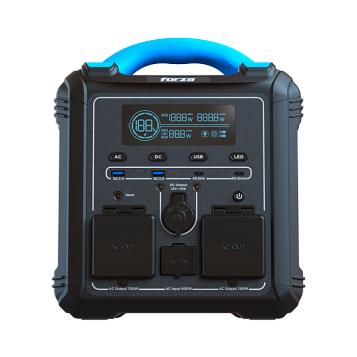 Generador Eléctrico Portátil Forza FPP-T702-I 700W 220V 9 salidas