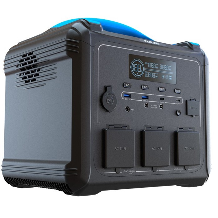 Generador Eléctrico Portátil Forza FPP-T1202-I 1200W 220V 10 salidas