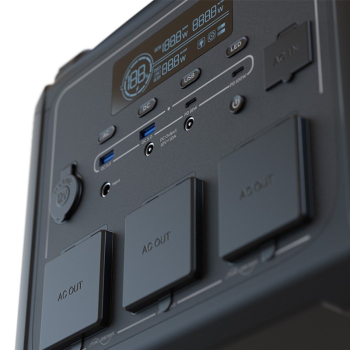 Generador Eléctrico Portátil Forza FPP-T1202-I 1200W 220V 10 salidas