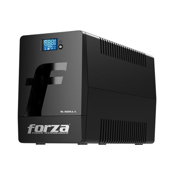 UPS inteligente 600VA/360W 220V, 3 salidas, LCD táctil, Torre (SL-602UL-C)