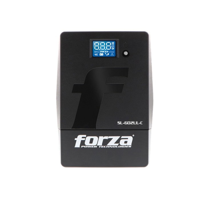 UPS inteligente 600VA/360W 220V, 3 salidas, LCD táctil, Torre (SL-602UL-C)