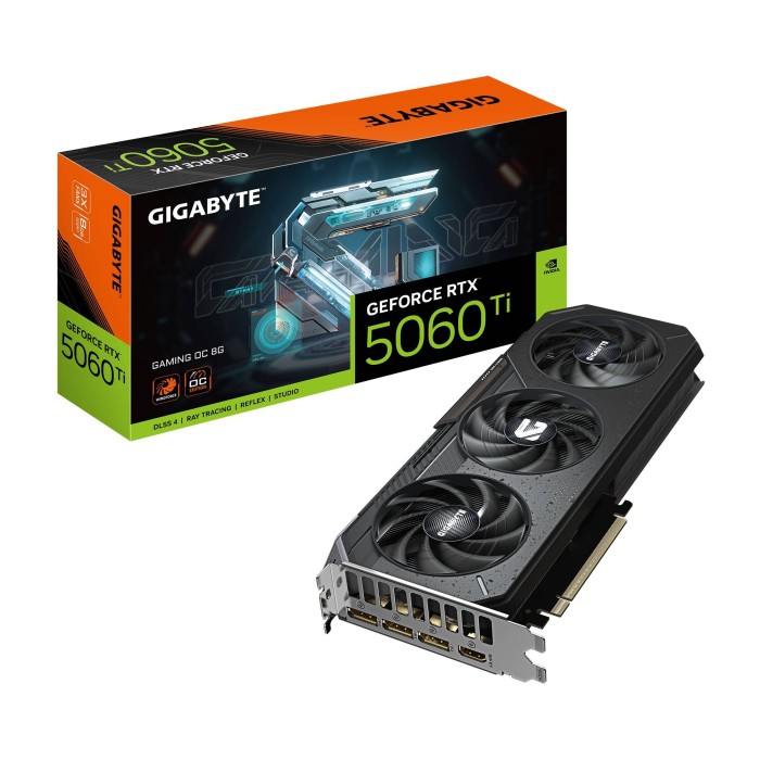 Tarjeta de Video Gigabyte Nvidia GeForce RTX™ 5060 Ti GAMING OC 8G