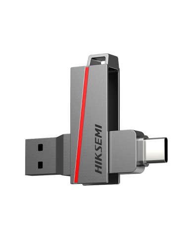 Pendrive Hiksemi Dual Slim 32GB USB-C/USB-A, Gris