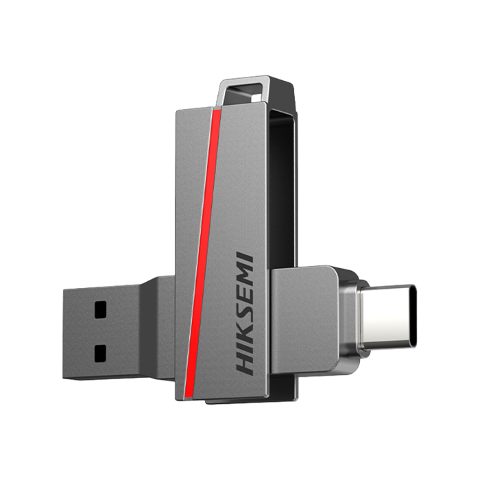 Pendrive Hiksemi Dual Slim 32GB USB-C/USB-A, Gris