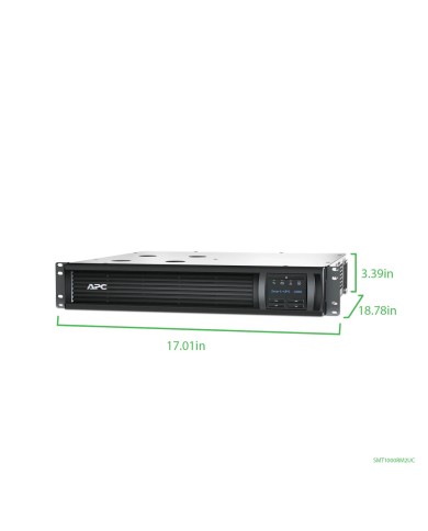 UPS interactiva APC SMT1000RM2UC 1000 VA 120V, 2U Rack, LCD