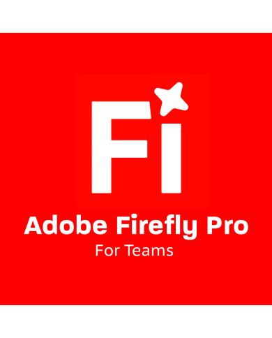 Licencia Adobe Firefly Pro for Teams, Suscripción Anual, 1 Usuario