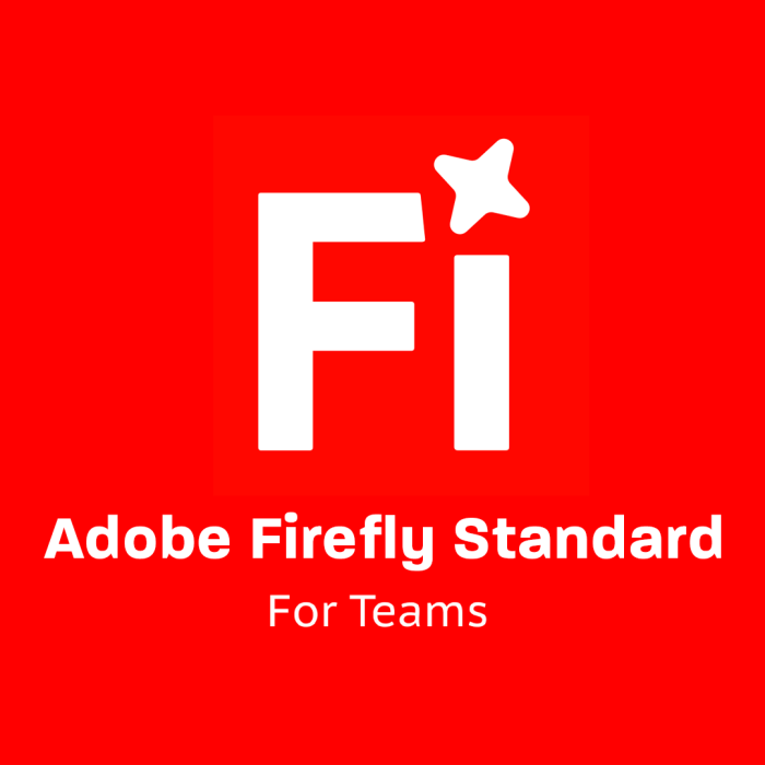 Licencia Adobe Firefly Standard for Teams, Suscripción Anual, 1 Usuario
