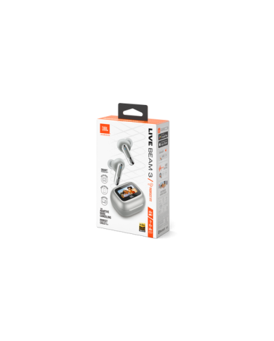 Audifonos JBL Live Beam 3 Bluetooth ANC Pantalla Tactil Gris
