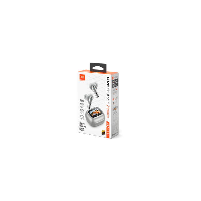 Audifonos JBL Live Beam 3 Bluetooth ANC Pantalla Tactil Gris