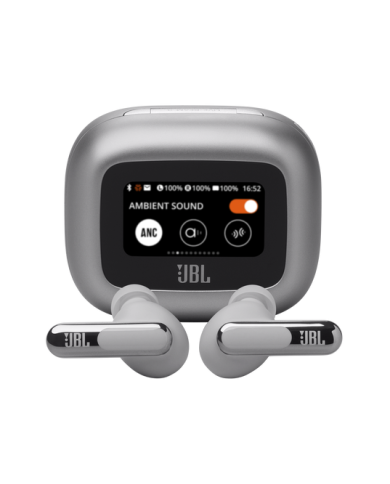 Audifonos JBL Live Beam 3 Bluetooth ANC Pantalla Tactil Gris