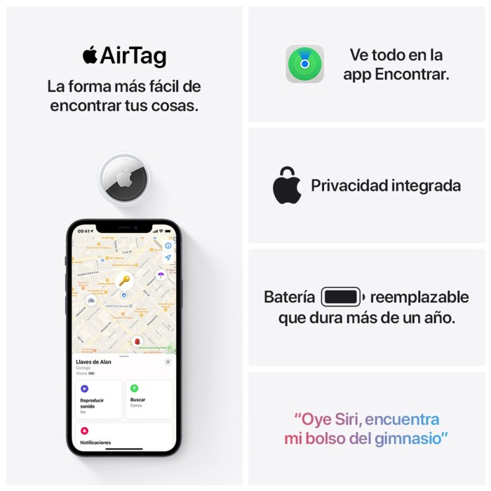 Apple AirTag Paquete de 4 unidades