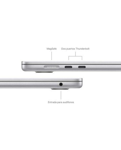Apple MacBook Air 15 M3 8-Core CPU / 10-Core GPU, Ram 8GB, SSD 256GB, Silver