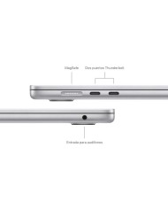 Apple MacBook Air 15 M3 8-Core CPU / 10-Core GPU, Ram 8GB, SSD 256GB, Silver