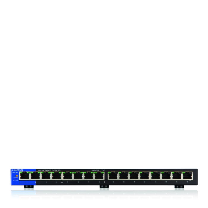 Linksys Switch Gigabit PoE+ de Escritorio Empresa 16 Puertos