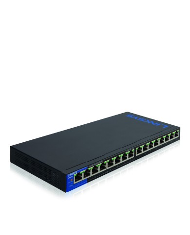 Linksys Switch Gigabit PoE+ de Escritorio Empresa 16 Puertos