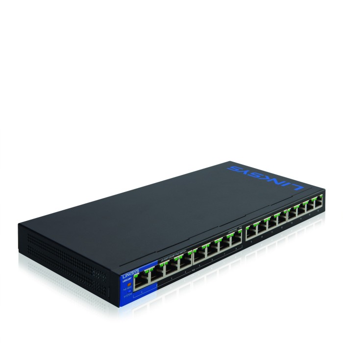 Linksys Switch Gigabit PoE+ de Escritorio Empresa 16 Puertos