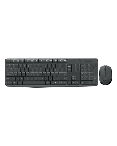 Combo Teclado y Mouse Inalambrico Logitech MK235, USB