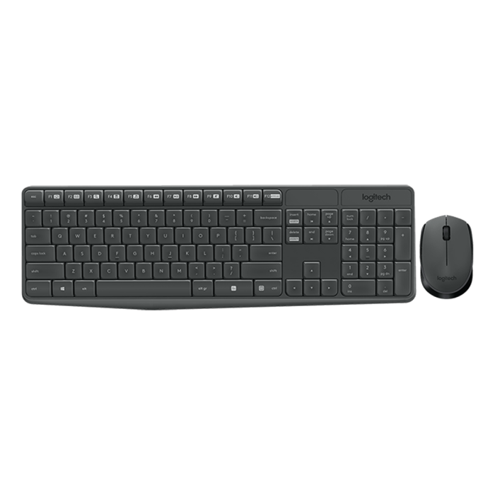 Combo Teclado y Mouse Inalambrico Logitech MK235, USB
