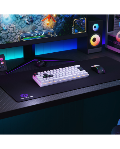 Teclado Mecánico Primus Ballista61T Blanco 61 Teclas, Switch Red, RGB, USB-C, Español