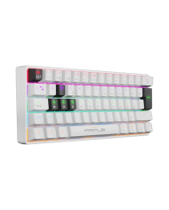 Teclado Mecánico Primus Ballista61T Blanco 61 Teclas, Switch Red, RGB, USB-C, Español