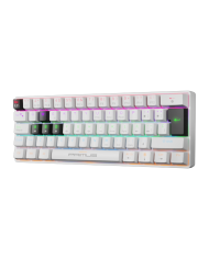 Teclado Mecánico Primus Ballista61T Blanco 61 Teclas, Switch Red, RGB, USB-C, Español