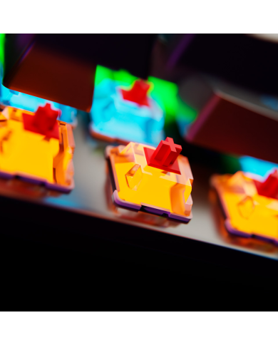 Teclado Mecánico Primus Ballista61T Negro 61 Teclas, Switch Red, RGB, USB-C, Español