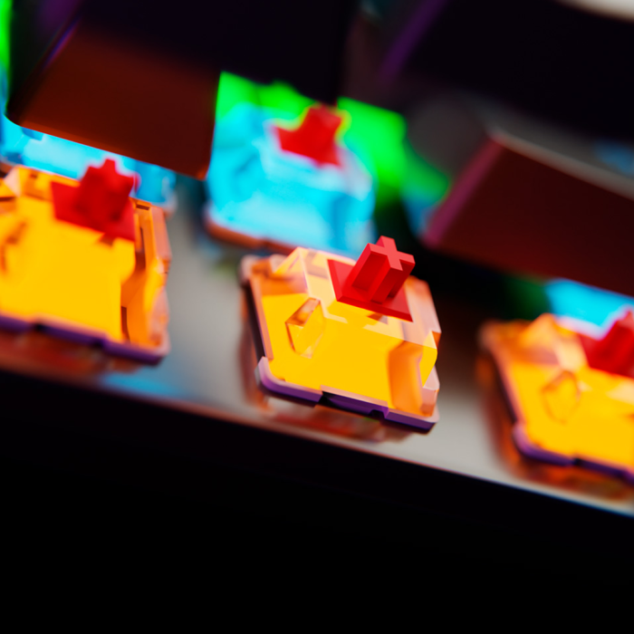 Teclado Mecánico Primus Ballista61T Negro 61 Teclas, Switch Red, RGB, USB-C, Español