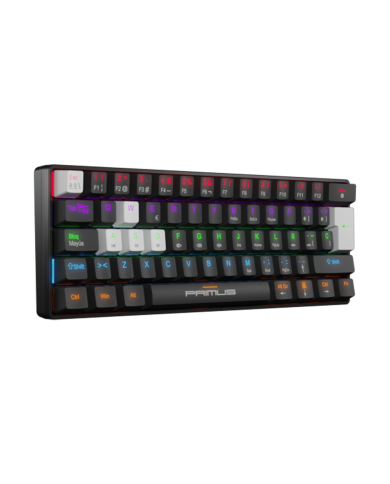 Teclado Mecánico Primus Ballista61T Negro 61 Teclas, Switch Red, RGB, USB-C, Español
