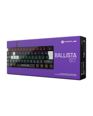 Teclado Mecánico Primus Ballista61T Negro 61 Teclas, Switch Red, RGB, USB-C, Español