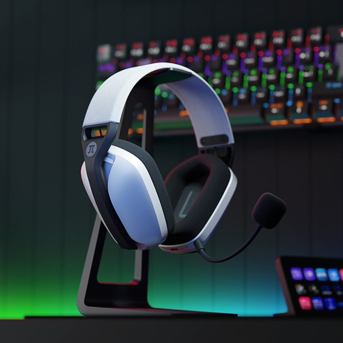 Audífonos Gamer Primus Arcus 360BT Inalámbrico, Bluetooth 5.3, Micrófono Removible, Blanco