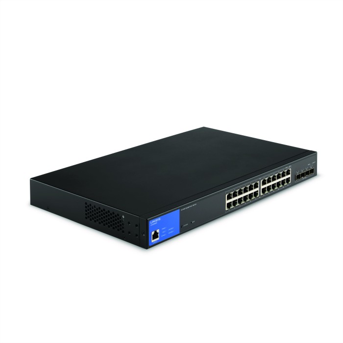 Switch Linksys de 24 puertos Gigabit POE+ 410W Administrable