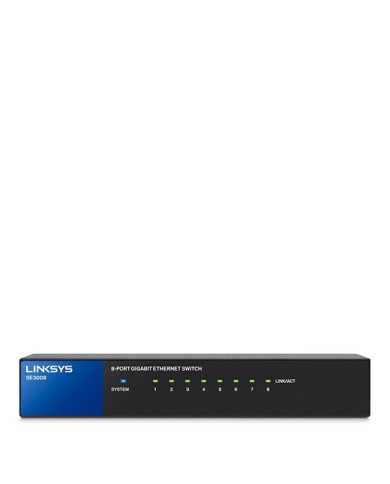 Switch Linksys Gigabit 8 puertos SE3008 10/100/1000 Mbps