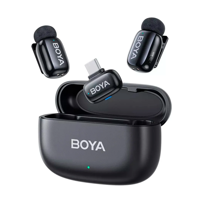 Micrófono Inalámbrico Boya BOYAMini Doble USb-C y Lightning