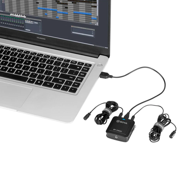 Kit de grabación doble Boya BY-DM20 USB/Lightning/USB-C