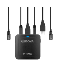 KIT DE MICRÓFONOS Y ACCESORIOS GRABACIÓN DOBLE USB/LIGHTNING/USB-C