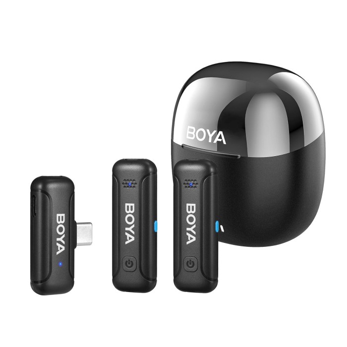 Micrófono Inalámbrico Boya BY-WM3T-U2 Mini 2.4GHz Doble Canal Conector USB-C