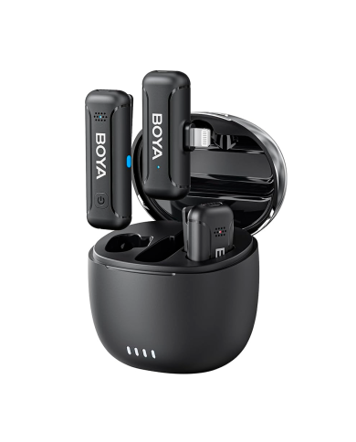 Micrófono Inalámbrico Boya BY-WM3T-U2 Mini 2.4GHz Doble Canal Conector Lightning