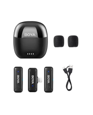 Micrófono Inalámbrico Boya BY-WM3T-D2 Mini 2.4GHz Doble Canal Conector Lightning