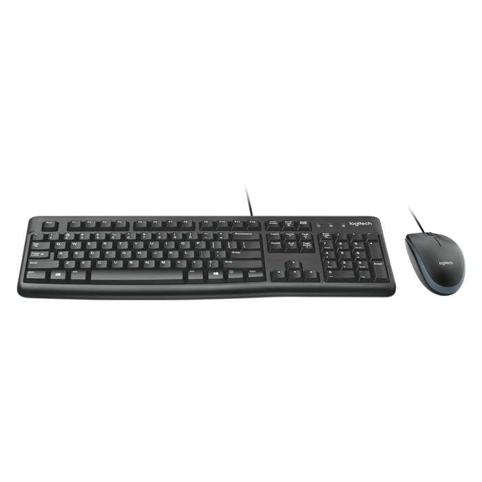 Combo Teclado y Mouse alambrico Logitech MK120 USB