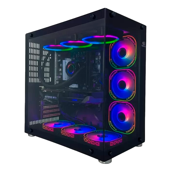 PC Gamer Black Mamba Ryzen 9-7900X 32GB Ram, 1TB SSD, 2TB HDD, RTX 5060 Ti, W11P, WIFI | SNAKE GAMER