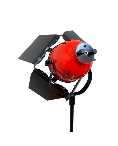 Cabezal de iluminación led Iluminus Redhead Bicolor Luz Led 50W Con Dimmer y Barndoor