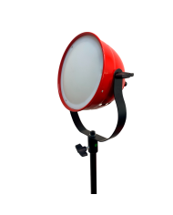Cabezal de iluminación led Iluminus Redhead Bicolor Luz Led 50W Con Dimmer y Barndoor