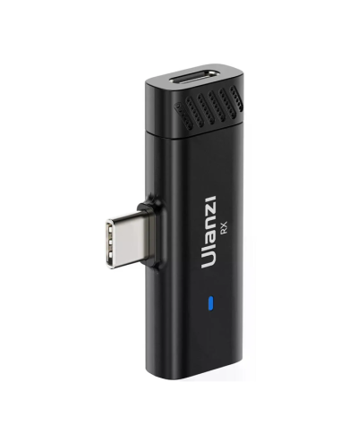 Micrófono Lavalier inalámbrico Ulanzi HM2301 de doble canal, Transmite Simultáneamente a Dos Teléfonos