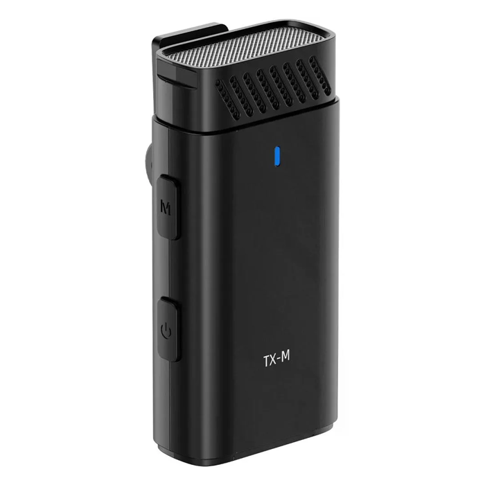 Micrófono Lavalier inalámbrico Ulanzi HM2301 de doble canal, Transmite Simultáneamente a Dos Teléfonos