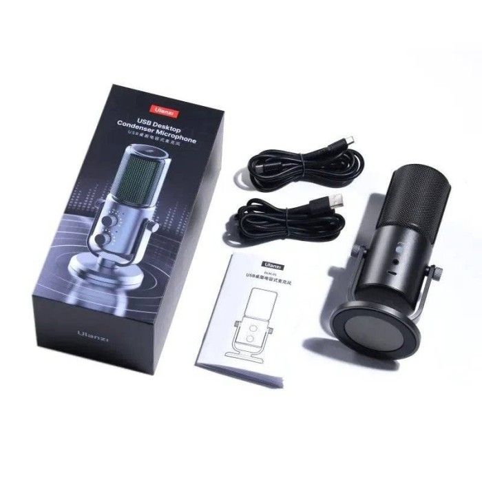 Micrófono Condensador para Streaming Ulanzi UL-3335 USB con Control de Tono