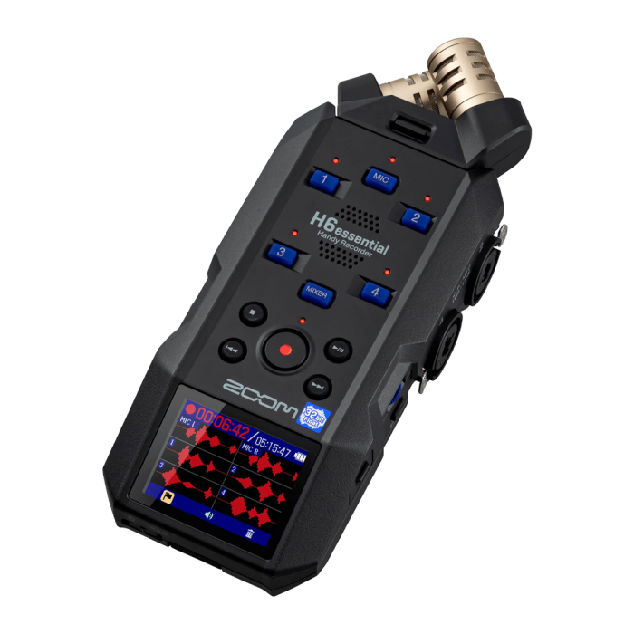 Grabadora de audio 32BIt flotantes portátil Zoom H6essential 6 Pistas