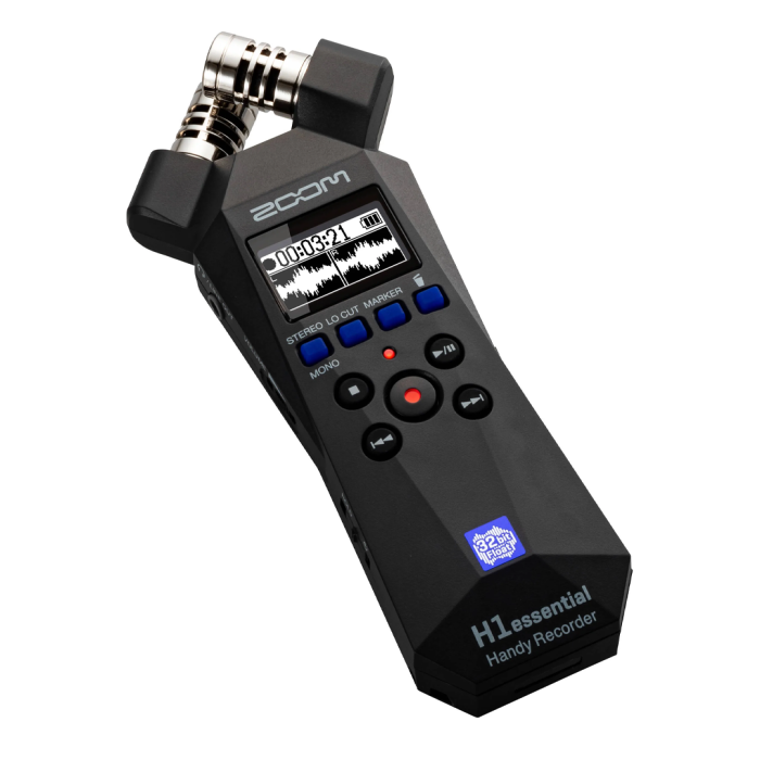 Grabadora de audio 32BIt flotantes portátil Zoom H1essential 2 pistas