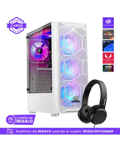 Pc Gamer Vibora White V0  + audífono de regalo