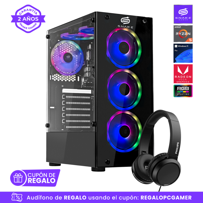 Pc Gamer Vibora Black V2